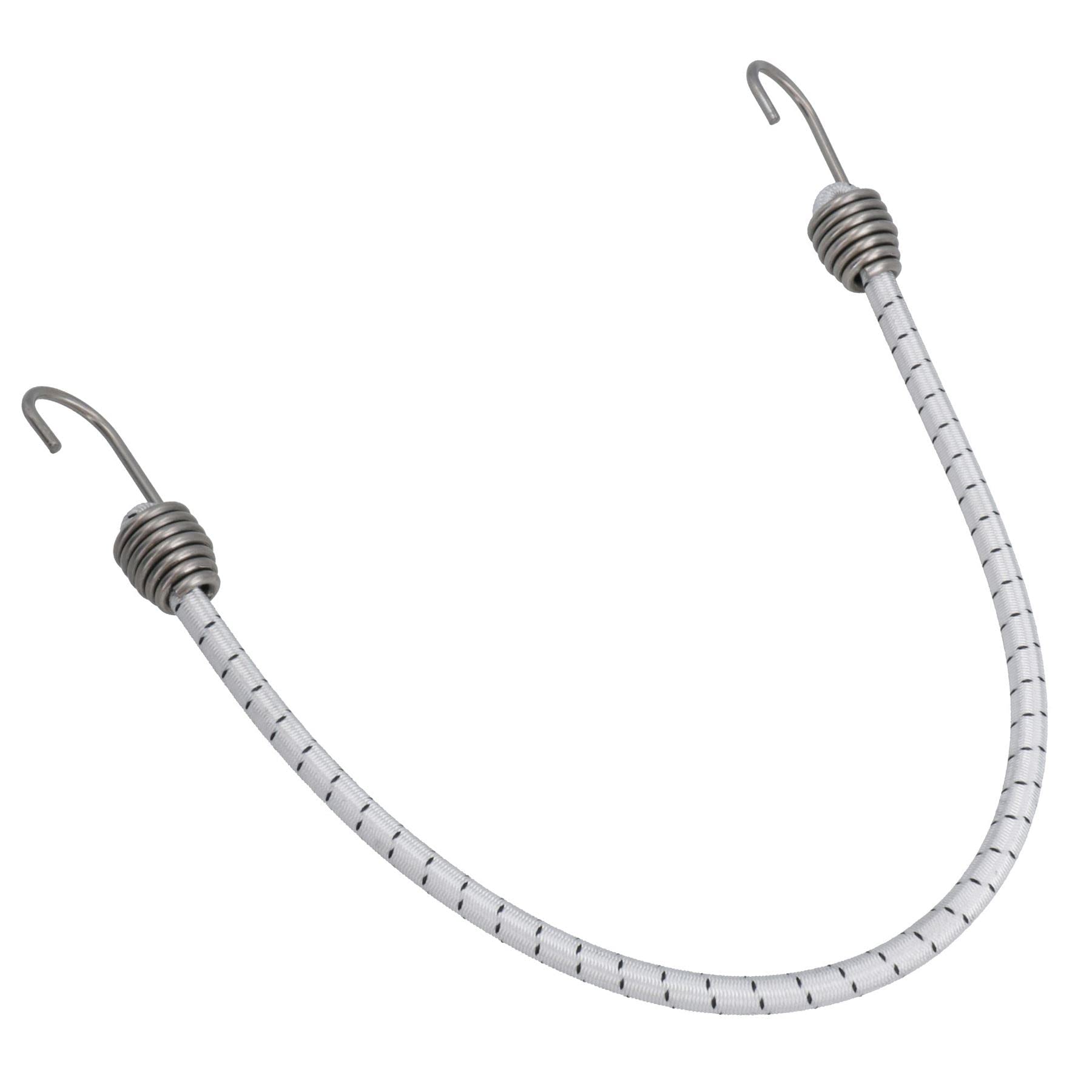 Cuerda elástica de 30 pulgadas con ganchos de acero inoxidable, 8 unidades