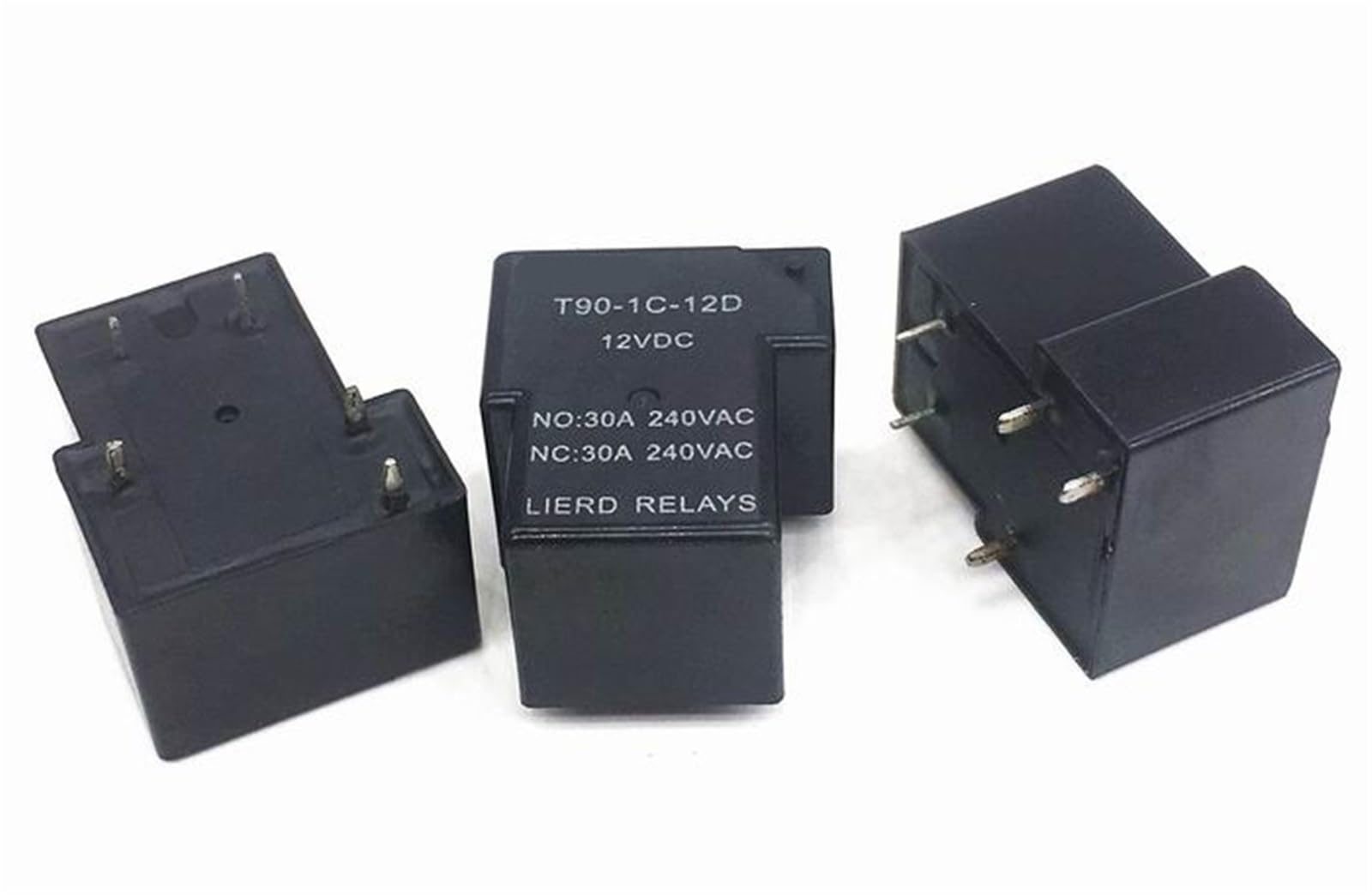 Relais JIXING LIRRD T-90-1C-12D haute capacité 30A pour commutation stable - 3