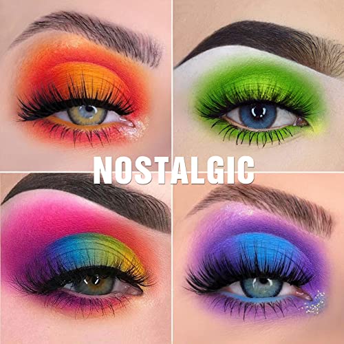 Ucanbe Nostalgic Green Eyeshadow Palette - 48 Bright Bold Color Highly Pigmented Eye Shadow, Velvety Smooth Texture Matte Shimmer Glitter Eye Makeup Palletes #TOP7