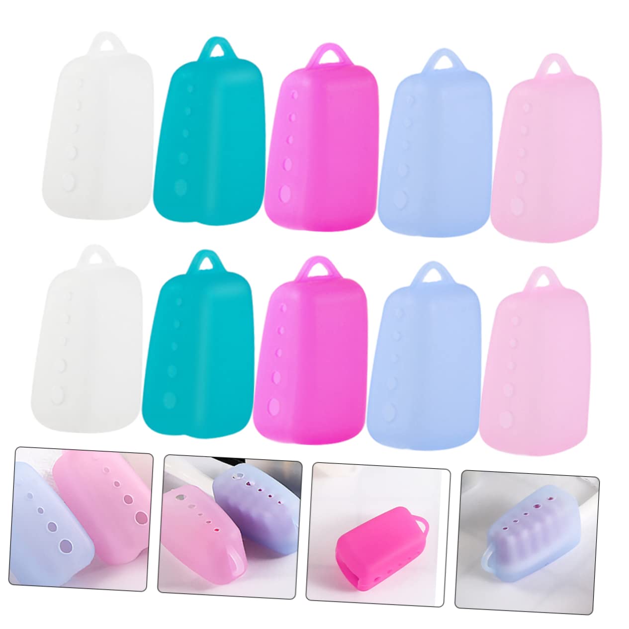 Beaupretty 50piezas Protector De Cepillo De Dientes para Cubiertas De Cabezal De Cepillo De Dientes Accesorios De para Camping y Negocios