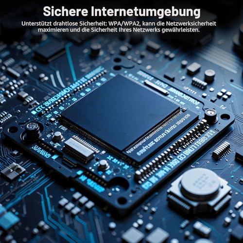 WiFi Extender Booster, WLAN Repeater Verstärker Bis Zu 5000sq.ft Mit Repeater/AP Modus, Long Range Amplifier Mit Ethernet Port Zu Allen Geräten, 1-Key Setup, Access Point