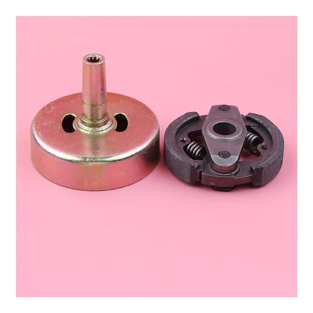 Conjunto de Embrague de 75mm con Tambor de Embrague de 9 Dientes Apto for Pieza de Motor de desbrozadora de césped Robin NB411