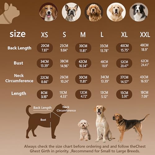 Image of Small /Medium Dog Sweater, Warm Dog Winter Coat w /Sleeves, Comfortable High Neck Premium Dog Clothes for Labrador-Best for Holidays, Daily Walks XL Pink