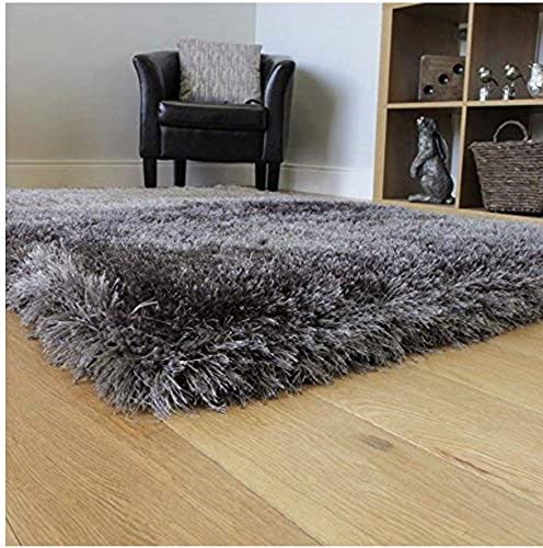 Image of 2x5 feet Soft Runner Rug for Living Room and Bedroom, Modern Indoor Floor Carpet with Non-Slip Backing, Comfortable Decorative Home Decor Rug, Easy Clean & Durable- (O Grey, Rectangular)