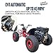 Zyliathor 212cc 4-Stroke Off Road Go Kart, Gas Powered CVT Belt + 420 Chain, F/N/R, Electric & Pull Start, AT19x7-8 Tires, 4-Wheel Independent Suspension, 600 lb（Black）