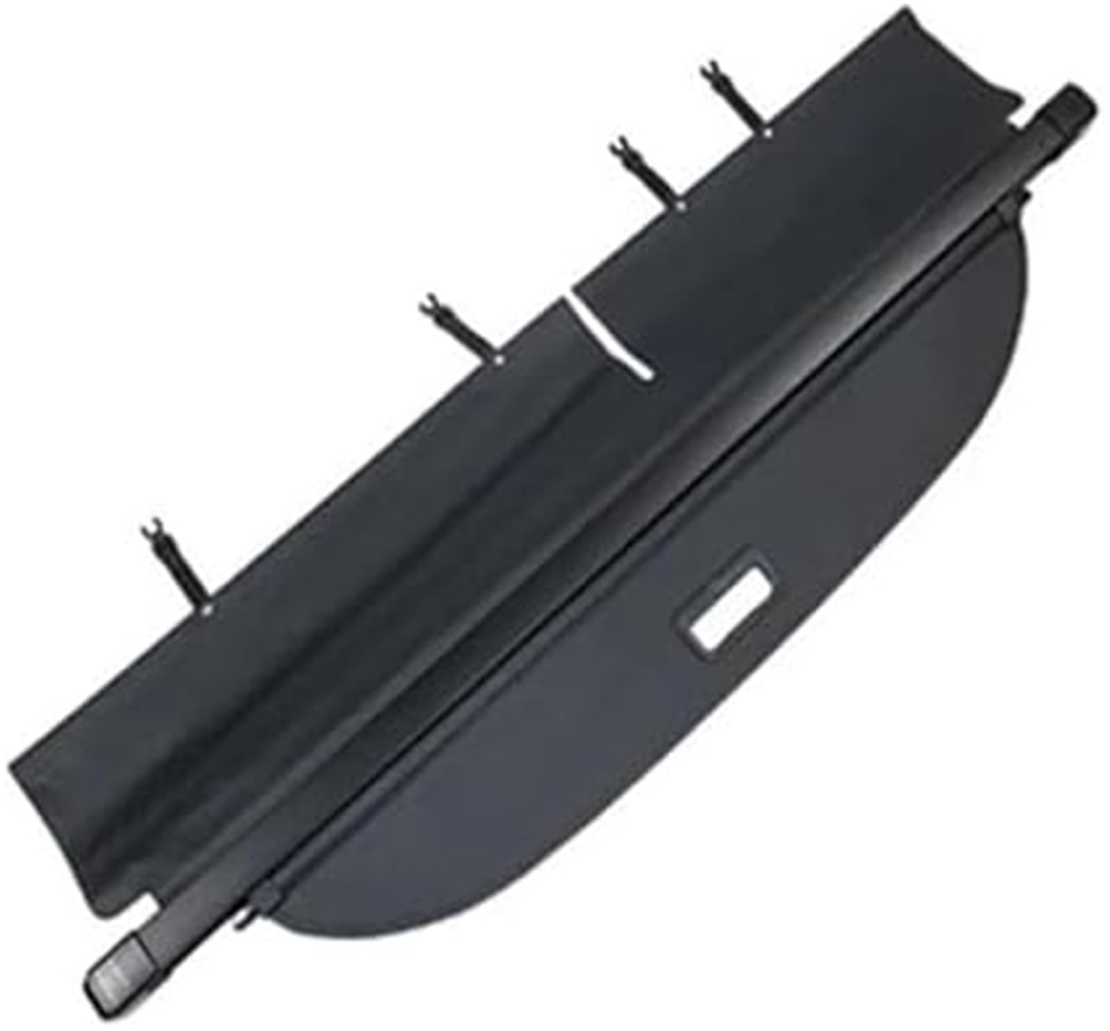 Fhjwqronte Black Canvas Cargo Area Storage Rack Security Shield Shade Rear Trunk Cargo Cover Retractable Luggage Curtain Accessorie For Toyota, For Rav4 Xa40 2013 2014 2015 2016 2017 2018(Black Canvas)
