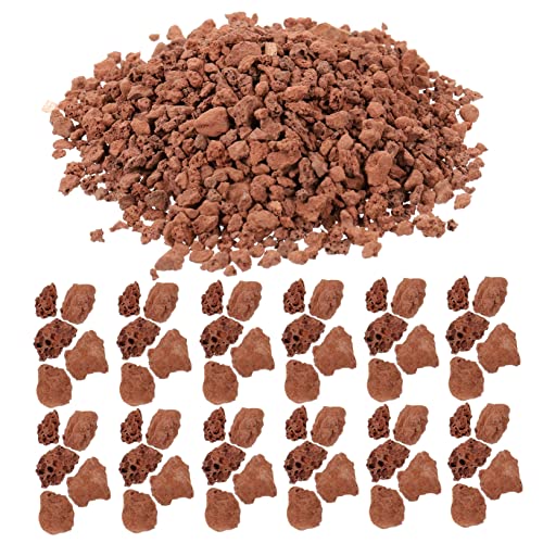 BEBEMOKO 1Bag Garden Decorative Rocks Volcanic Basing Stones for Terrarium Microlandscape Decor for Model Railroads Dollhouses