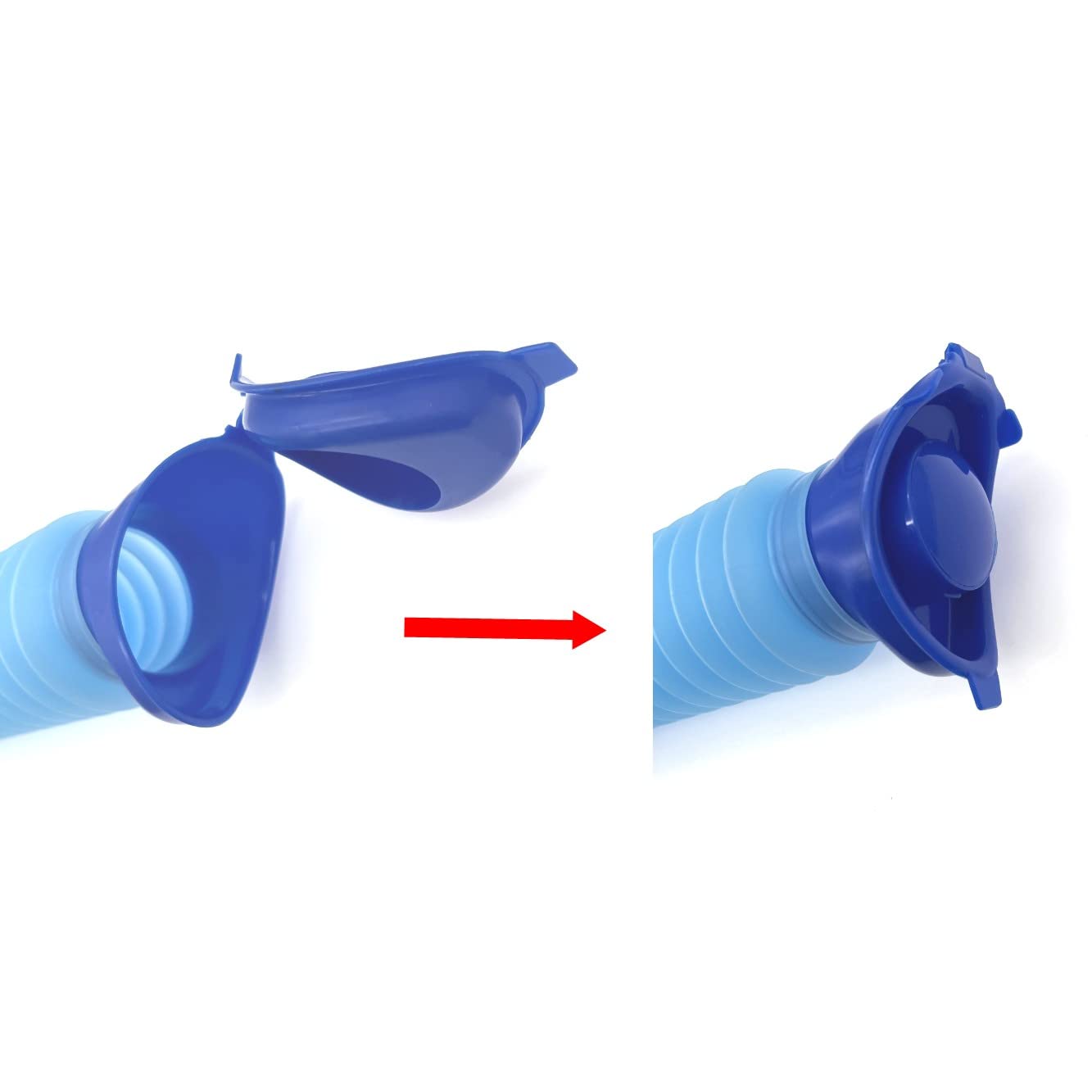 JZK Urinoir de poche portable d'urgence, réutilisable et rétractable pour homme, femme et enfant