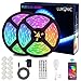 Striscia LED RGB 10M Musica, LED Strip Bluetooth RGB Striscia Luci, IP65 Impermeabile 12V Striscia, Controller Bluetooth + Telecomando, Nastri Led Smartphone Android e IOS Controllato da APP