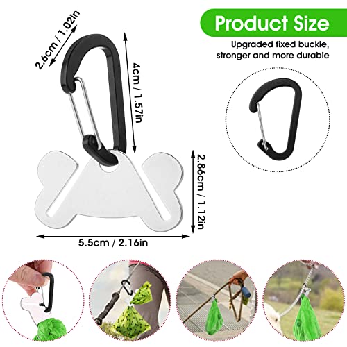 cobee Kotbeutelhalter, freihändige Halterung für Hundekotbeutel, 2 Stück, für Hundekotbeutel, Hundekotbeutelhalter für Leine, Spender, Zubehör (schwarz)