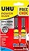 UHU Power glue gel - Colle instantanée ultra rapide et forte, ne coule pas, sans solvants, transparente, tubes 2x3g