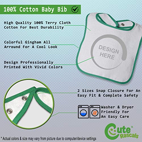 Toddler & Baby Bibs Burp Cloths I Think My Daddy Might Be A Bigfoot Dad Father's Day Me and Cotton Items for Girl Boy Gifts Ae White Green Design Only2