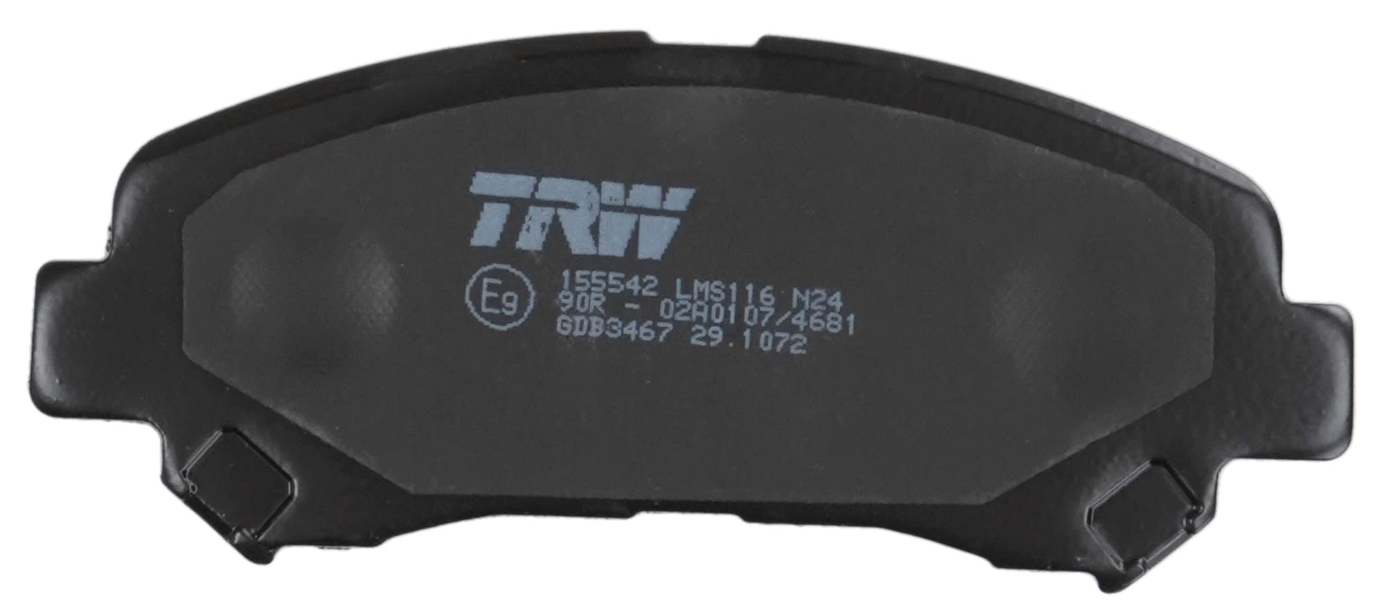 TRW GDB3467 Pastillas de Freno Juego de 4 para Nissan Qashqai I (J10, NJ10) 2006-2015 Eje Delantero y Otros Vehículos