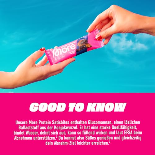 MORE Protein Satisbites, 12er Box Proteinriegel, Dark Cookie Crumble – Ansicht 4