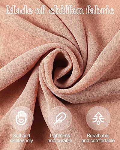 Mepase 20 Pack Solid Color Chiffon Hijab Head Scarves for Women Fashion Soft Hijab Chiffon Long Scarf Shawl Wrap for Muslim Women, Lightweight and Breathable, 20 Colors3