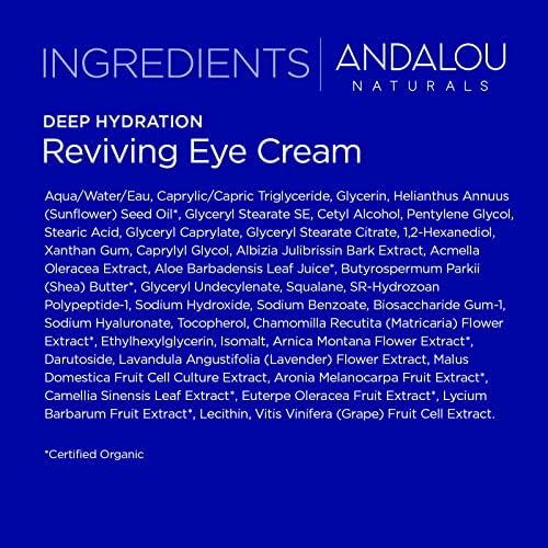 Andalou Naturals Deep Hydration Reviving Eye Cream, 0.45 Oz - Image 7