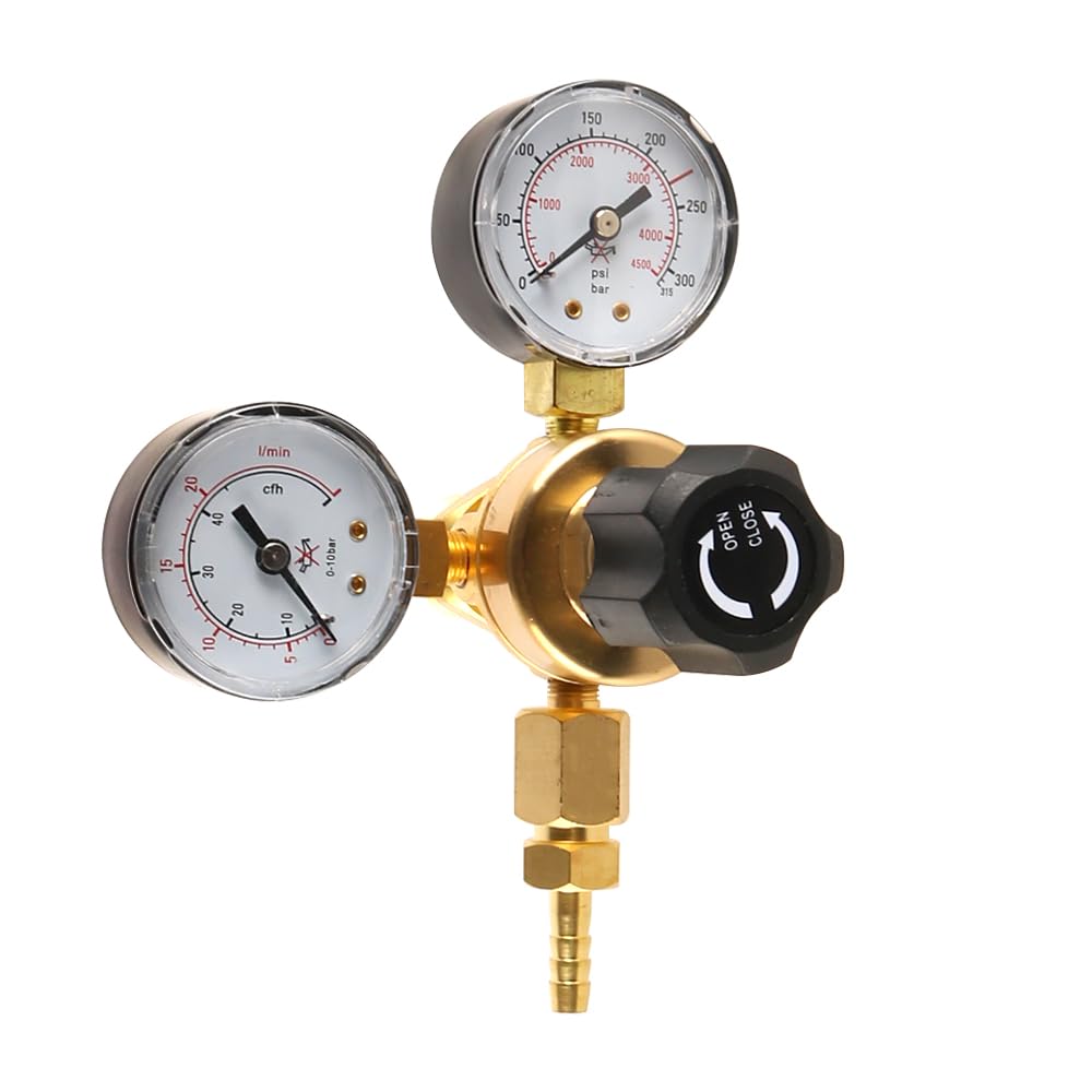 Mini Regulator Ciśnienia Gazu Regulator Ciśnienia Do 200 Bar Wykonany Z Mosiądzu Do Argonu Co2 Mieszanka 18 Mieszany Gaz Ochronny Do Tig
