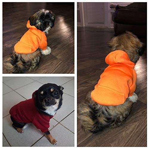 Idepet Hundemantel Für Kleine Hunde & Katzen - Patchwork-Design, Gepolstert, Wasserabweisend, Größen XS–L, Rosarot