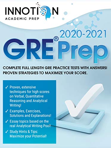  GRE Prep 2020-2021: Complete full length GRE Practice Tests with Answers! Proven Strategies to Maxim Francais PDF