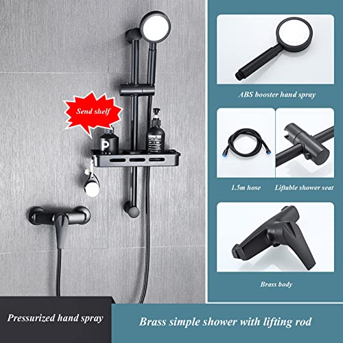 Cabezal de ducha con brazo ajustable y alta presión miniatura 2