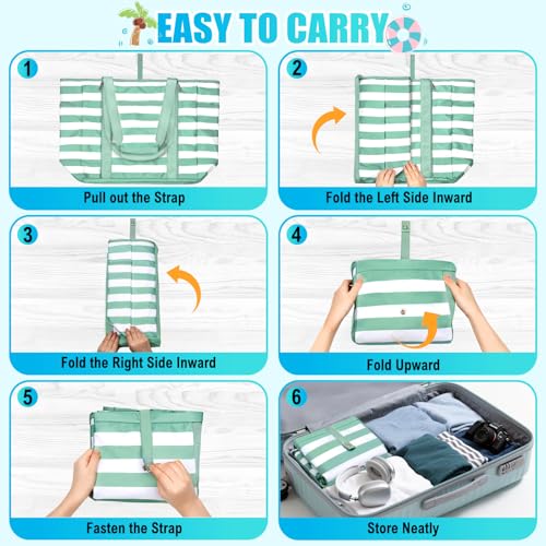 Image of Extra Large Beach Bags for Women Waterproof Sandproof Beach Tote Bag