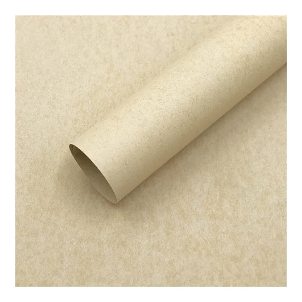 ZQDMYT Papier Cadeau Enroulement Papier Kraft Papier rétro Couleurs Quatre Couleurs Bouquet Cadeau Cadeau Artisanat d'emballage for la Saint-Valentin d'anniversaire Cadeau (Color : Beige)