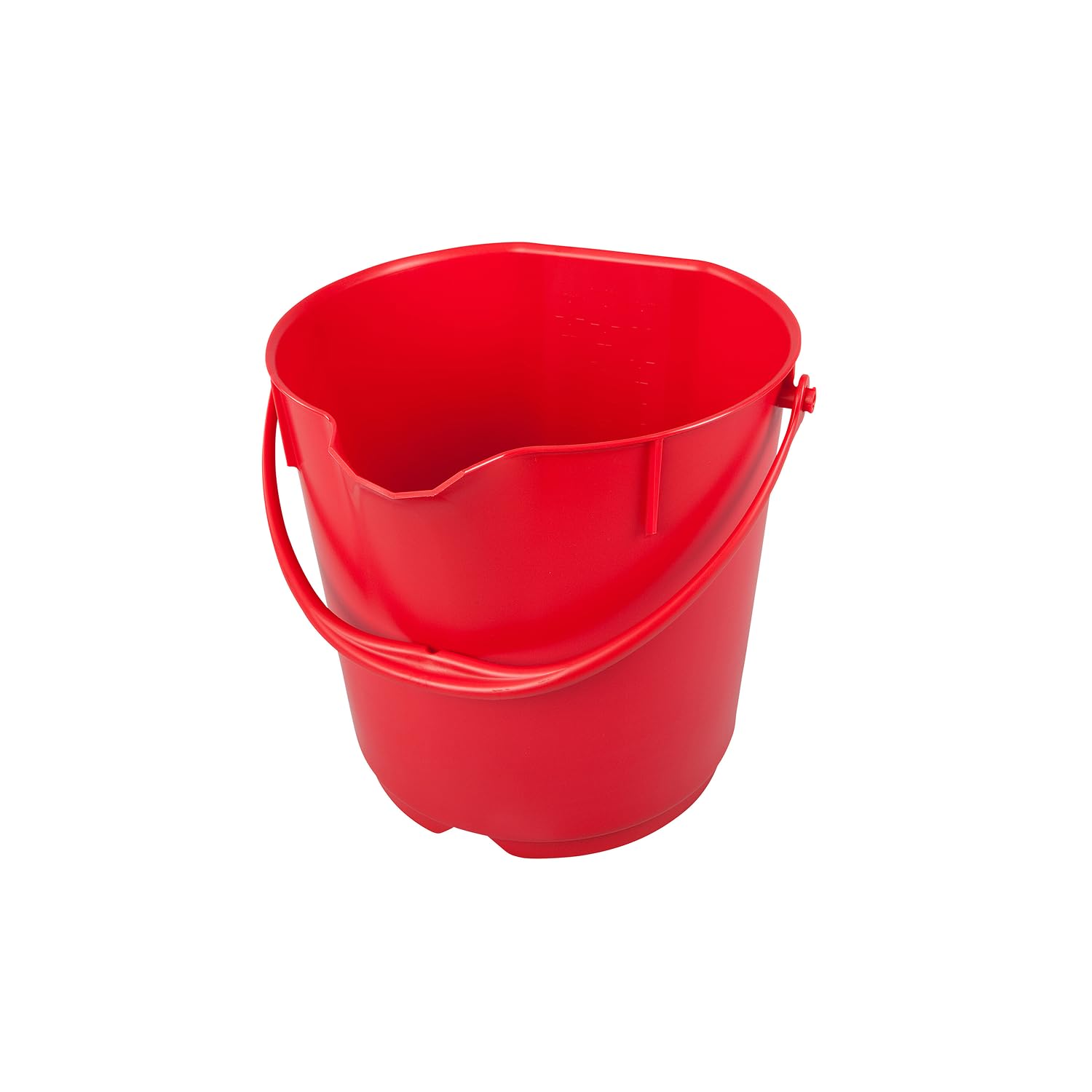 Heavy Duty Cleaning Bucket 9 Litre | Food Safe Polypropylene Commercial Utility Bucket with Ergonomic Handle & Pouring Lip | FDA Compliant | Chemical, pH & Heat Resistant | 5X Longer Lasting (Red)-image-3