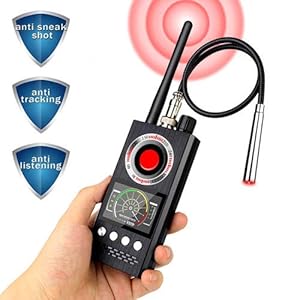 Anti-Spy Wireless RF Signal Detector [Latest Professional Version] Bug GPS Camera Signal Detector，Detection GPS Tracker…