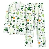 Photo Gallery uwdiohq st. day pajamas set for women 2 piece all over print long sleeve top and pants sleepwear tutine neonati (mint green, m) pigiama donna cotone primaverile 3xl modal pigiami due pezzi da Photo Gallery uwdiohq st. day pajamas set for women 2 piece all over print long sleeve top and pants sleepwear tutine neonati (mint green, m) pigiama donna cotone primaverile 3xl modal pigiami due pezzi da