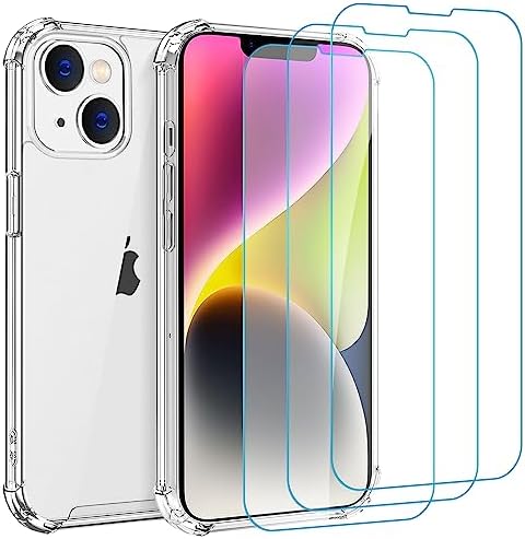 Whioltl Custodia per iPhone 14 Plus con [confezione da 3