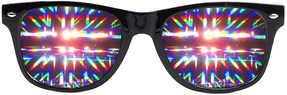 Diffraction Glasses - Light Prism Diffraction Rave Sunglasses EmazingLights