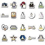 20 Pcs Stickers Pack Linux Aesthetic Vinyl Colorful Waterproof for Water Bottle Laptop Bumper Car...
