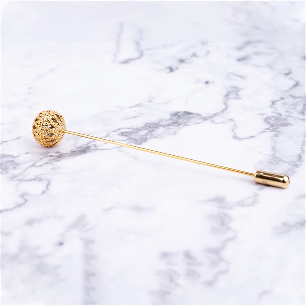 Brosche Hohlkugel Anstecknadel Brosche Damen Herren Anzug Hochzeit Kragen Pin Zubehör Geschenk