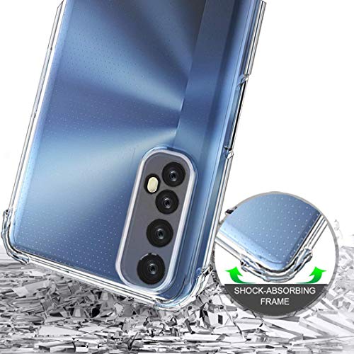 Image of COVERBLACK Transparent Back Cover for Realme RMX2161 / Realme Narzo 20Pro - Transparent