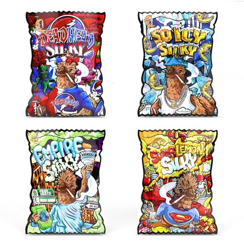 100Pcs Mylar Bags 3.5g Resealable Cali Packs 3.5g Food Grade Cali Bags for Snacks Jewelry Coffee Tea Small Ziplock Storage Bags