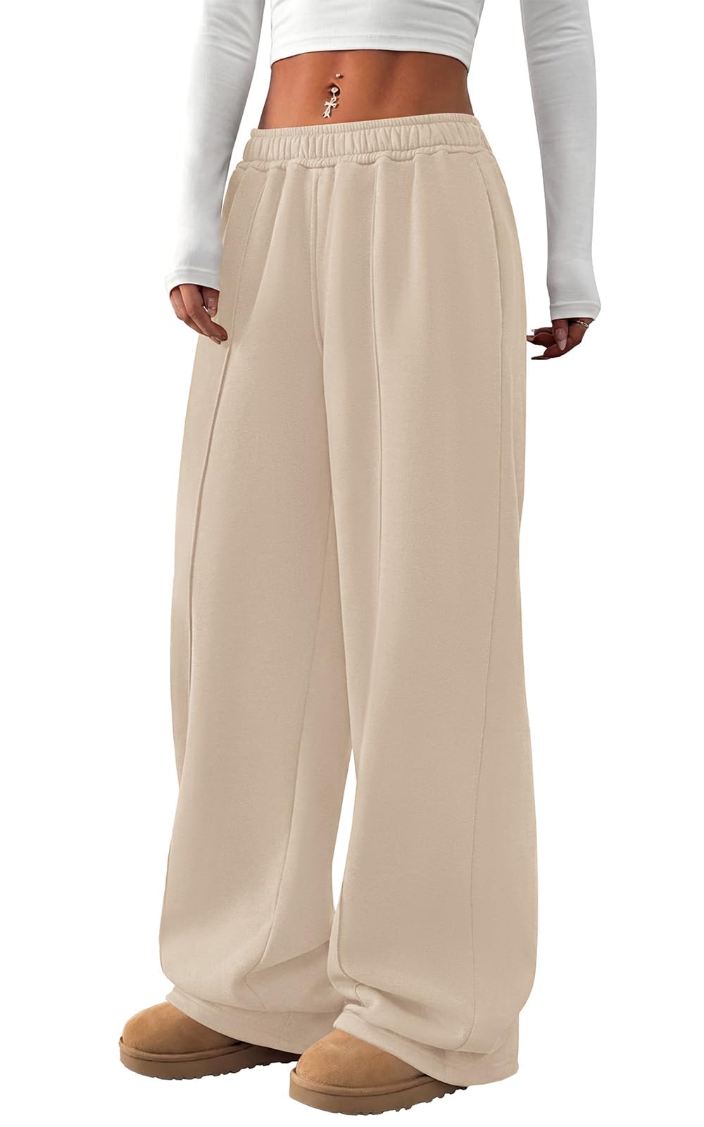 PRETTYGARDEN Baggy Wide Leg Sweatpants