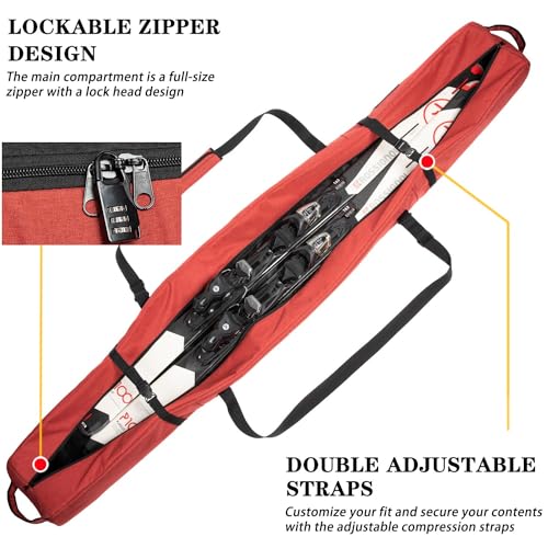 Tyronal SF-S2036 Ski Bag For Air Travel,Single Ski Carry Bag thumb #1