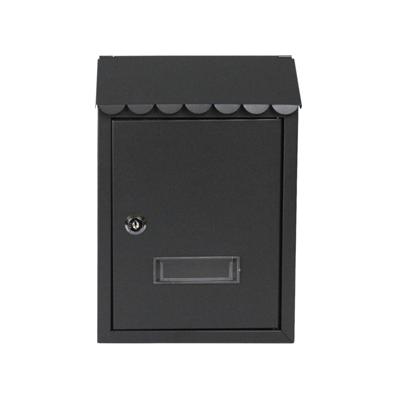 Outside Postbox Wall Mount Letterboxes Outdoor Post Box Waterproof Letter Suggestion Complaint Letterbox For Wall(Black)
