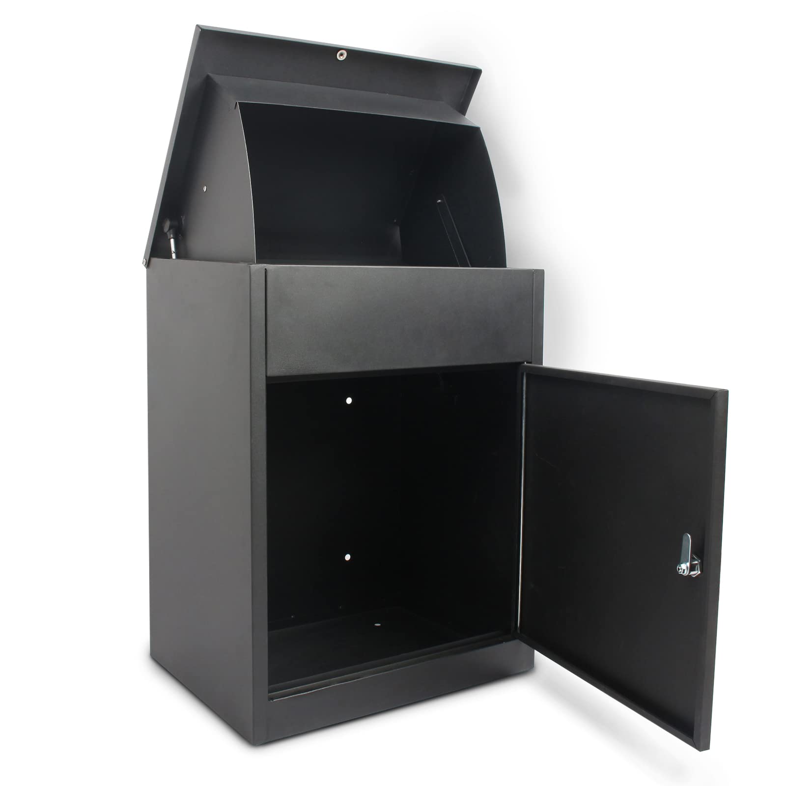 Todeco Boîte à Colis pour Lettres et Colis, Boite aux Lettres Package Box | avec 2 clés, Convient pour La Maison, L'appartement, L'école, Le Bureau, 58x44.5x35cm