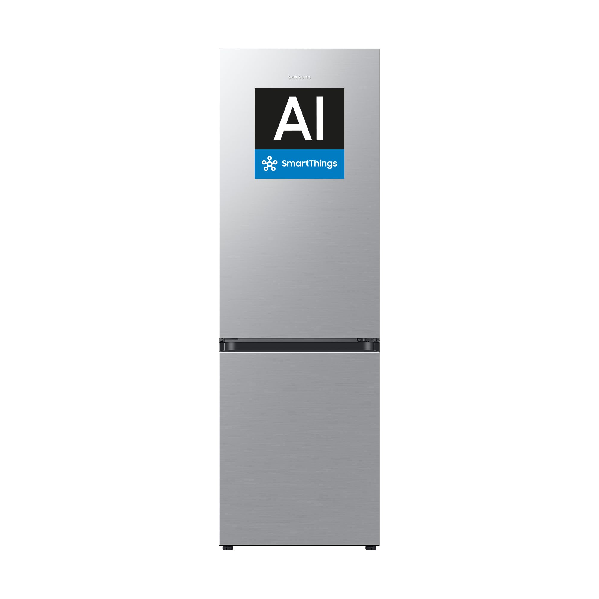 Samsung Frigorífico Combi AI 185cm Balda Botellero 344L Clase D Inox RB34C602DSA/​EF [Clase de eficiencia energética D]