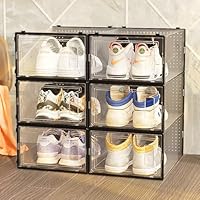 Amazon｜VIKELY 12個入り透明シューズケース 大容量シューズ