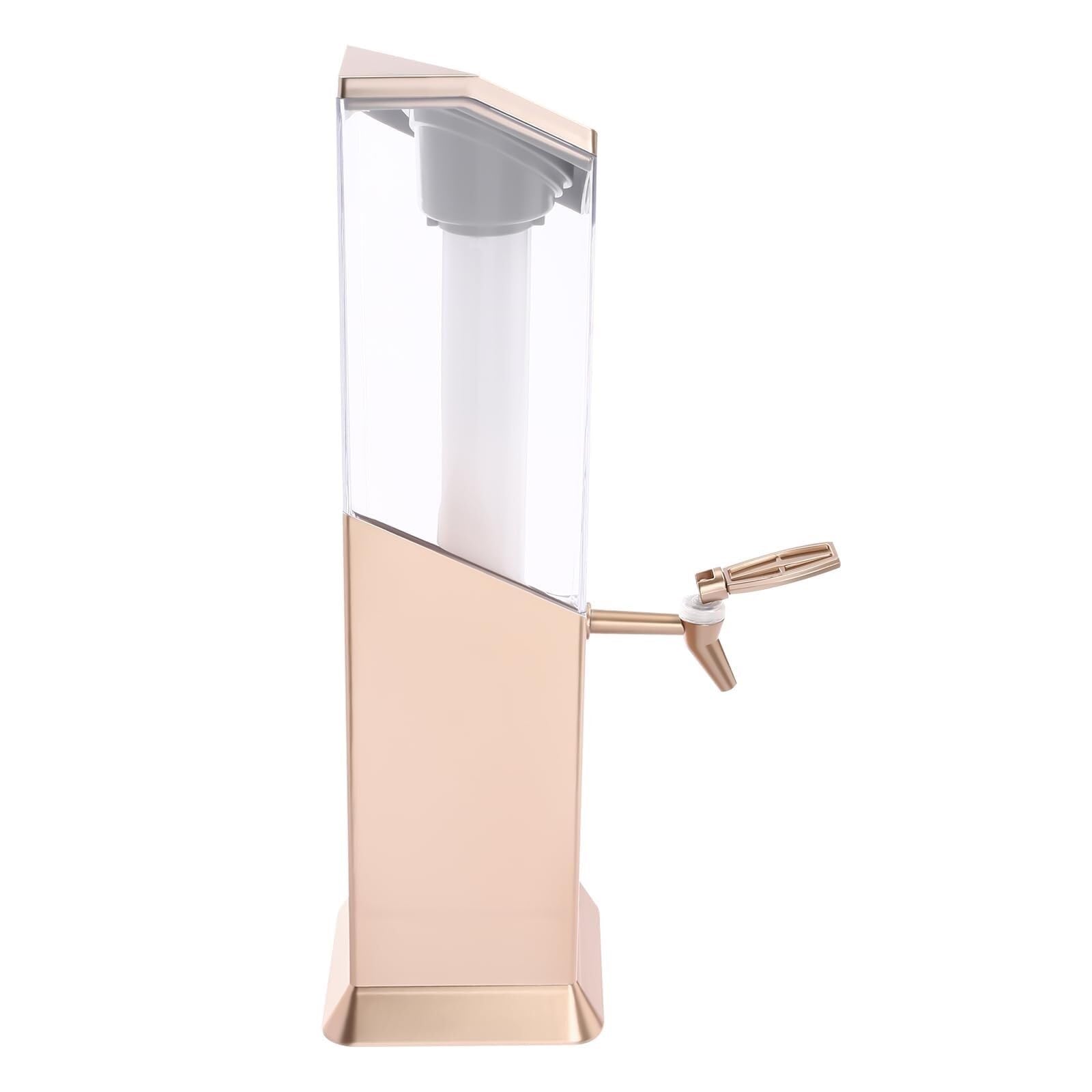 Distributeur de Boissons Beer Tower avec Robinet et Tube à Glace (Or Rose)
