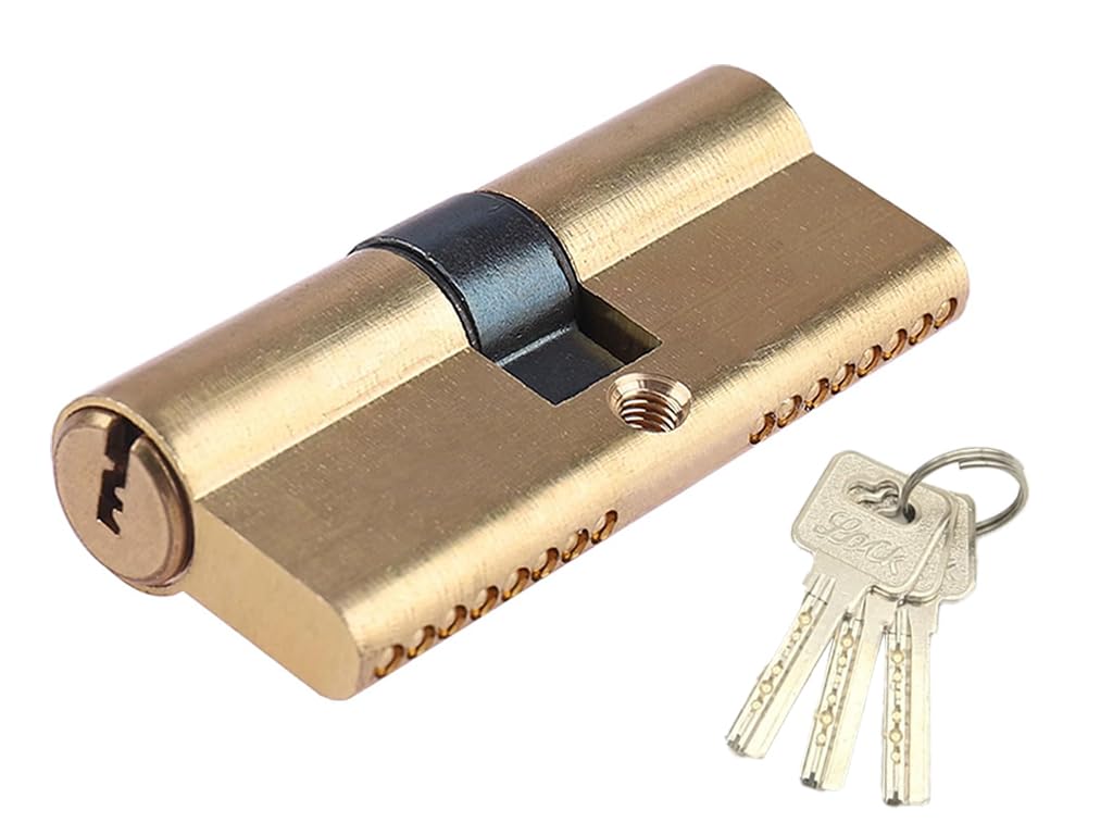 Serratura a Cilindro con 3 Chiavi,Cilindro ad Alta Sicurezza 35/35,Cilindro di Sicurezza,Cilindro di Serratura,Cilindro Serratura per Camere,Serratura della Porta