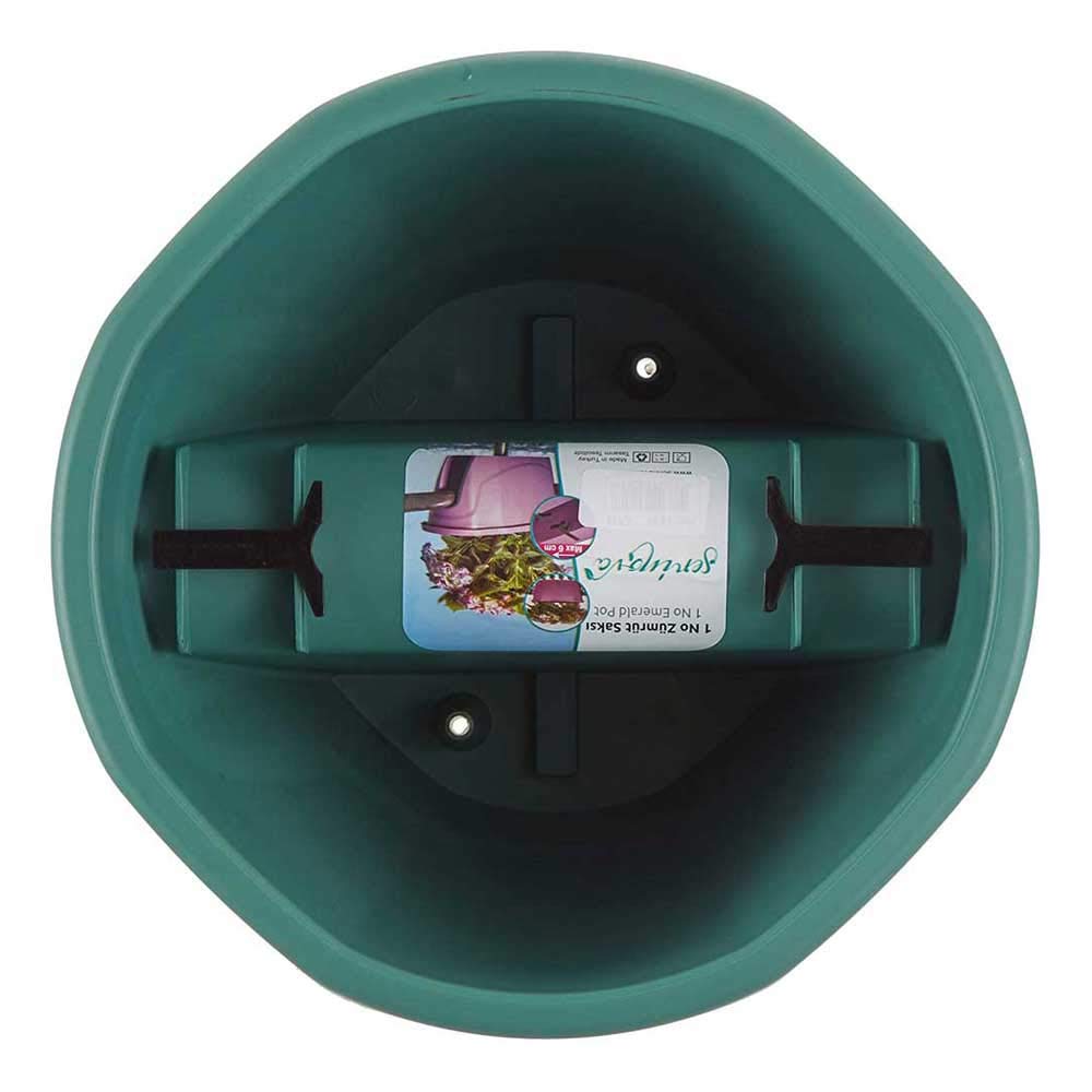Serinova Jardinera Barandilla Balcón, Set 2 Unidades, 29 cm, 7,5 litros, Maceta Colgar (Verde)