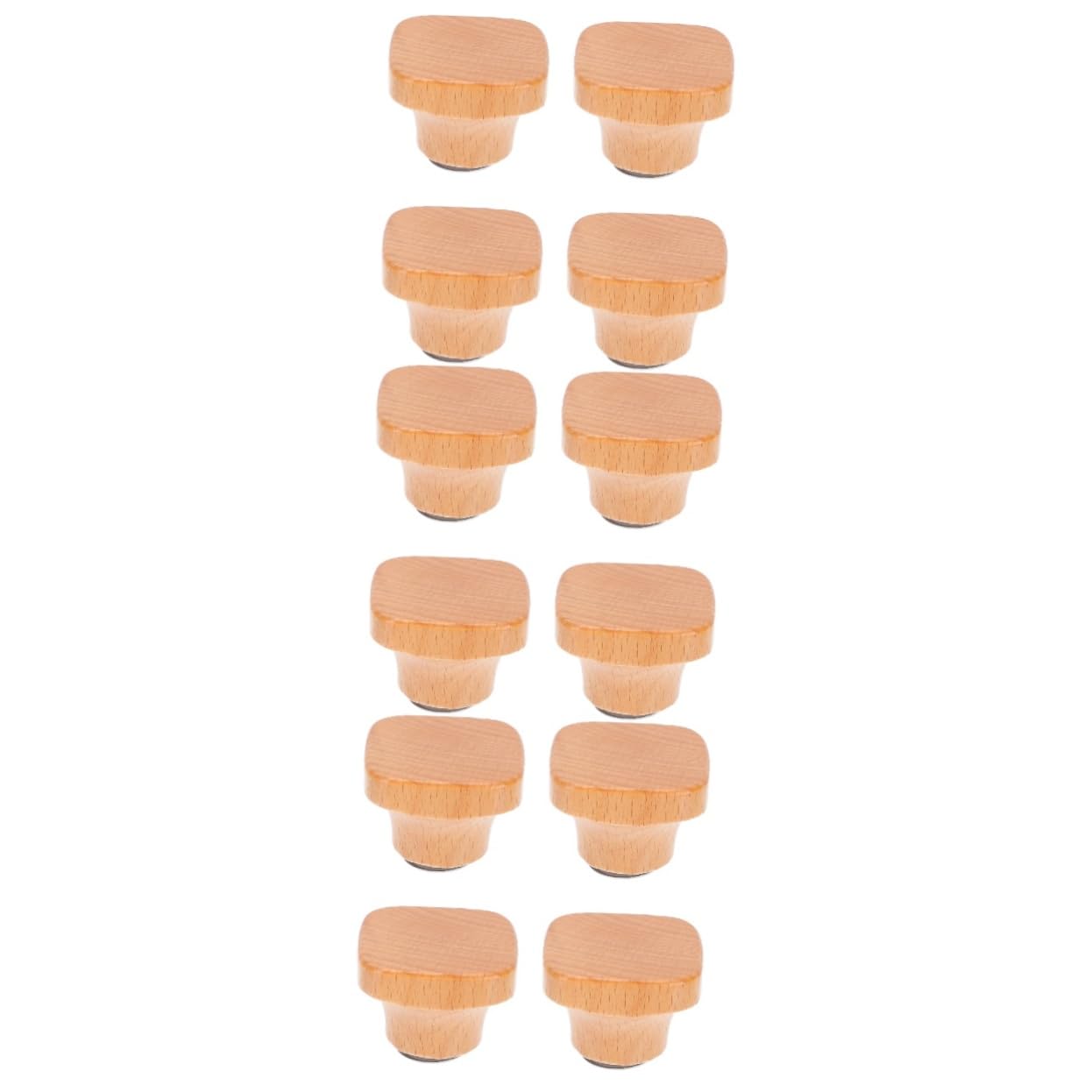 Amosfun 12 Pz Manico del Coperchio in Legno Sostituzione pentola pentola pentole Padella Presa del Coperchio della pentola Impugnatura del Coperchio della pentola Khaki