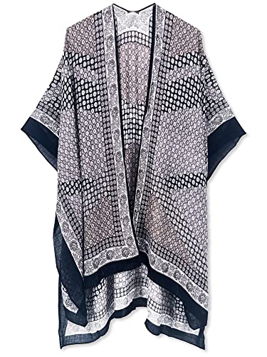 Image of Spicy Sandia Kimonos for Women Floral Beach Cover Up Loose Swimsuit Bathing Suit Coverup Cardigan for Summer Swimwear