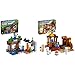 Lego  21166 Minecraft La Mina Abandonada, Set De Construcción De La Cueva De Zombies con Figuras De Steve + 21167 Minecraft El Puesto Comercial, Set De Construcción con Figuras De Steve