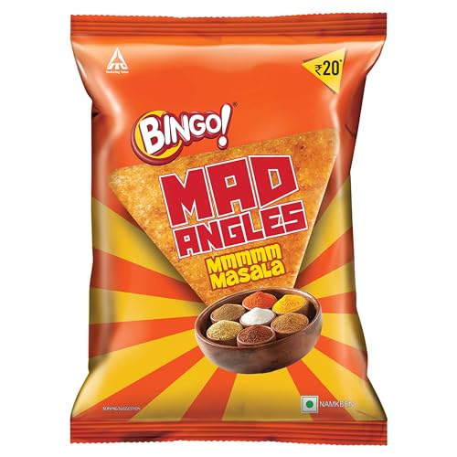Image of Bingo Fresh Produce Mad Angles Namkeen - Mmmmm Masala, 90G