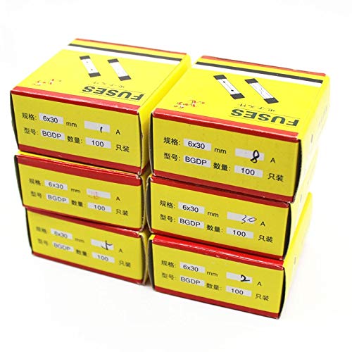 AGC 630mA Fast-Blow Glass Fuse 250V - 6mm X 30mm Replacement Fuses