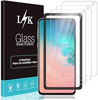 LϟK 3 Pack Screen Protector for Samsung Galaxy S10e - Tempered Glass HD Clear 9H Hardness Bubble Free Case Friendly Alignment Frame Easy Installation Screen Protective Film